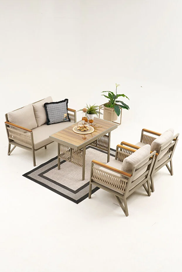 FLORES BAHÇE BALKON TAKIMI 2+1+1+MASA